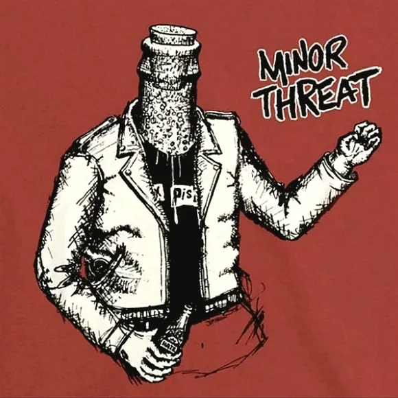 Minor Threat Bottled Violence Red Shirt - Picture 3 of 3